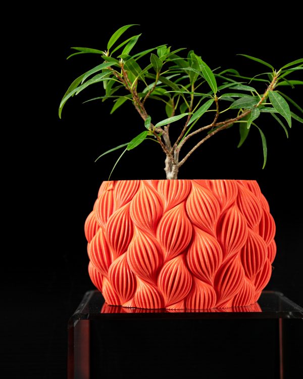 Vaso de Planta com Textura Ondulada - The Ripple