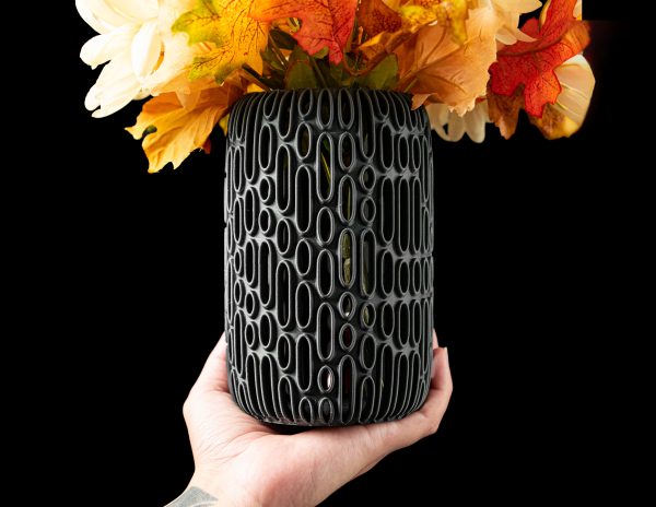 Vaso Escultural Decorativo Com Textura - Breach