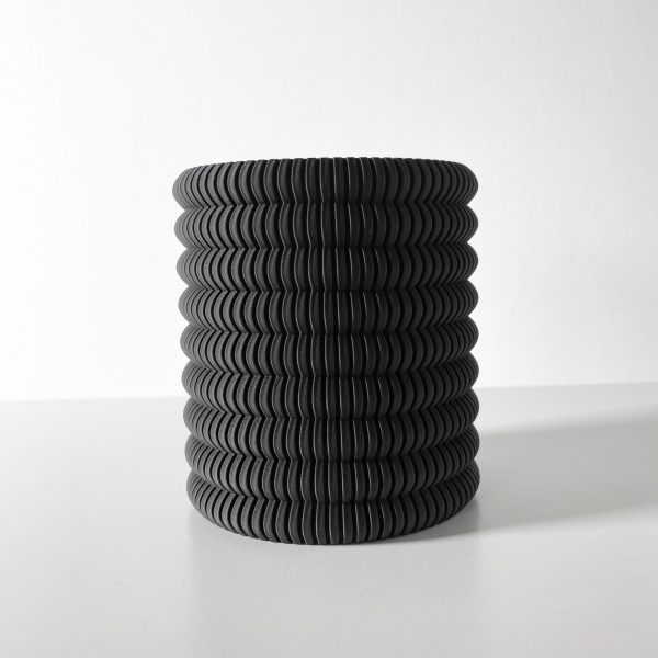 Organizador decorativo de mesa Lonu com design moderno e acabamento fosco.