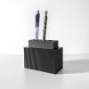 Porta canetas minimalista em bioplástico PLA para escritório.