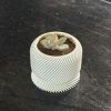 Vaso para suculentas mini com prato de drenagem Slant