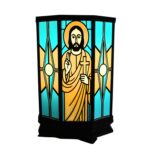 Luminária Vitral Viva Jesus Cristo